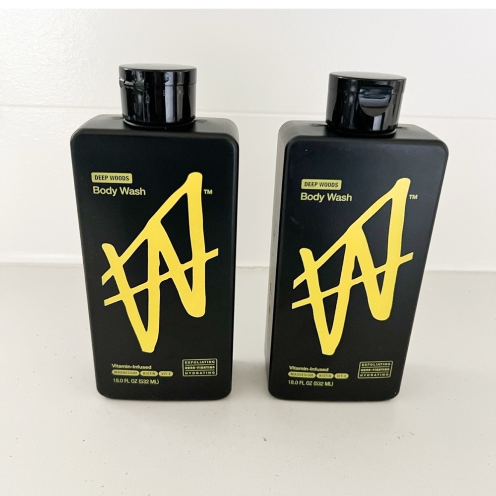 NEW W by Jake Paul body wash for men deep woods scent 2 bottles (18 oz)